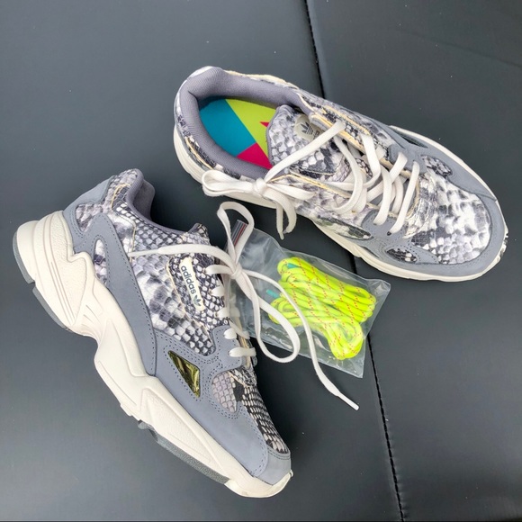 adidas falcon snake print